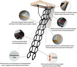 Чердачная лестница Oman Nozycowe Termo Чердачная лестница Oman Nozycowe Termo