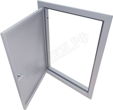Люк сантехнический Элит усиленный 1 мм с замком 300*1600, RAL 9003 муар Люк сантехнический Элит усиленный 1 мм с замком 300*1600, RAL 9003 муар