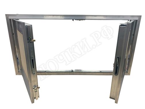 Люк-дверь под покраску Техно Противопожарный 2 створки 1300*1300 Люк-дверь под покраску Техно Противопожарный 2 створки 1300*1300