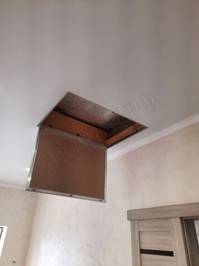 Люк под покраску Премиум Лайт для установки в потолок 2 створки Люк под покраску Премиум Лайт для установки в потолок 2 створки