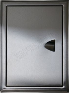 Люк сантехнический из нержавеющей стали с ручкой матовый 200*400 Люк сантехнический из нержавеющей стали с ручкой матовый 200*400