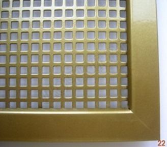 Решетка металлическая с перфорацией 5*8 мм накладная 850*750 Решетка металлическая с перфорацией 5*8 мм накладная 850*750