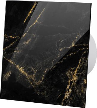 Вытяжной вентилятор airRoxy dRim, 100 HS, глянцевое стекло, чёрно-золотой мрамор, 01-186 Вытяжной вентилятор airRoxy dRim, 100 HS, глянцевое стекло, чёрно-золотой мрамор, 01-186