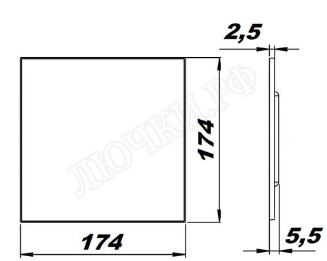Вытяжной вентилятор airRoxy RMS (MS), чёрный глянец, 01-162 Вытяжной вентилятор airRoxy RMS (MS), чёрный глянец, 01-162